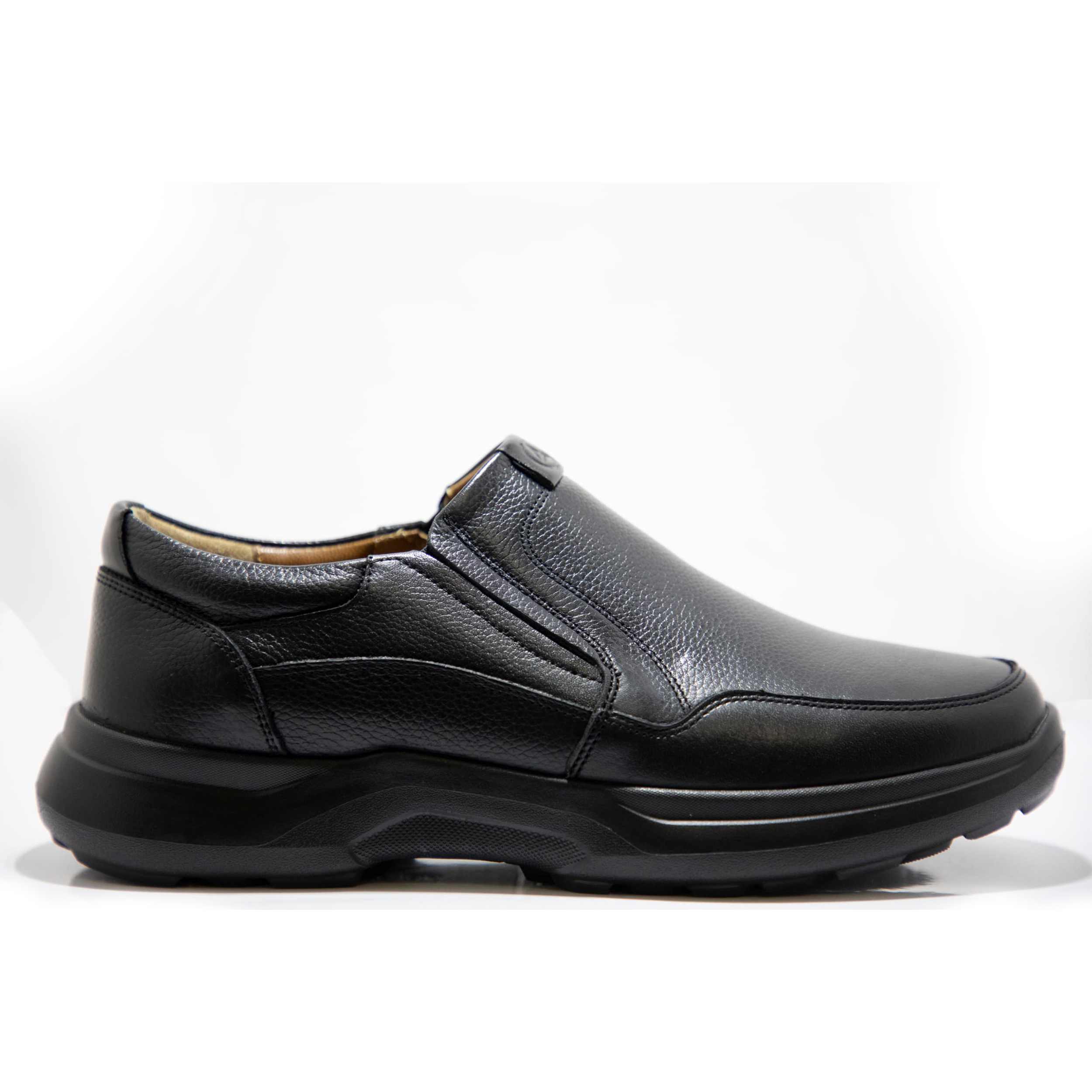 کفش چرم طبیعی اسپرت راحتی مدل wide toe با زیره EVA - تصویر 2