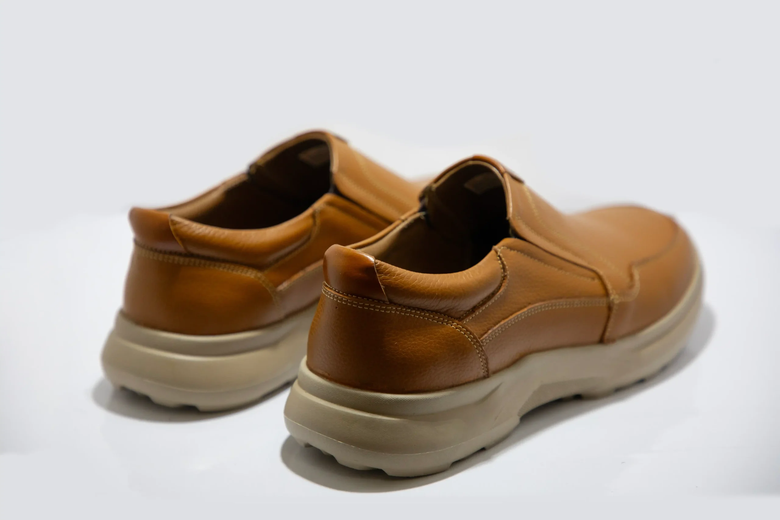 کفش چرم طبیعی اسپرت راحتی مدل wide toe با زیره EVA - تصویر 8